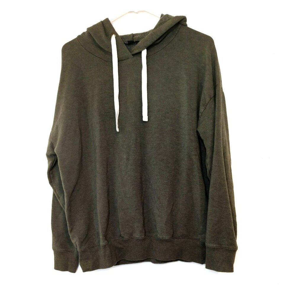 Buffalo David Bitton Olive Green Pullover Hoodie Sweatshirt Size Medium